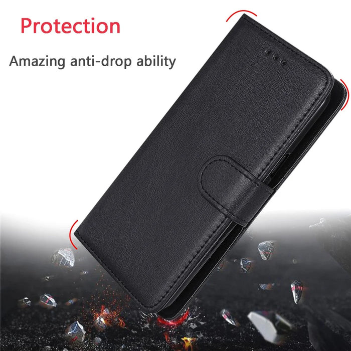 For iPhone 11 Pro Case 2 in 1 Detachable Magnetic Leather Wallet Mobile Cover with Strap - Black - 2