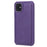For iPhone 11 Magnetic Leather Case Mobile Cover with Detachable Zipper Wallet Strap - Purple - 7