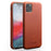 QIALINO for iPhone 11 Pro Genuine Cowhide Leather Phone Back Case Cell Phone Accessory - Brown - 1