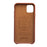 QIALINO for iPhone 11 Pro Genuine Cowhide Leather Phone Back Case Cell Phone Accessory - Brown - 3
