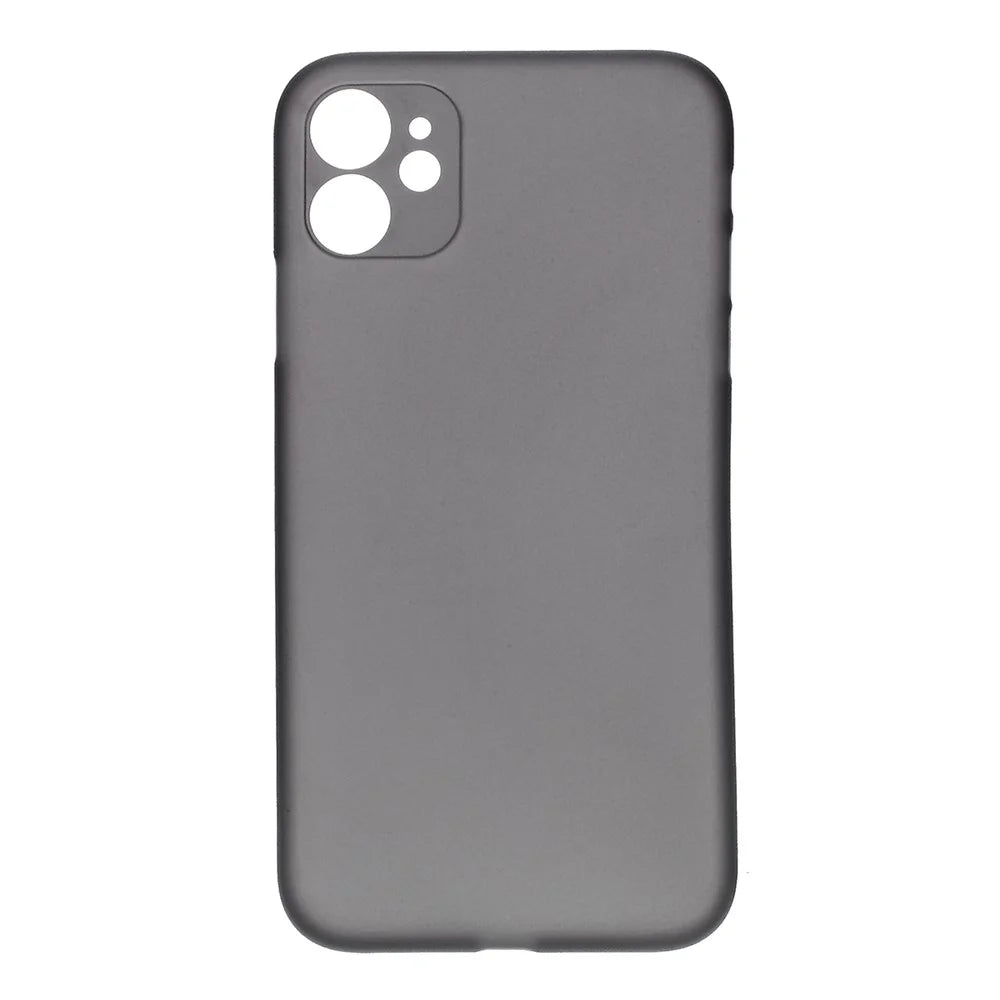 Ultra-thin Plastic Mobile Phone Case for iPhone 11 6.1-inch - Grey - 1