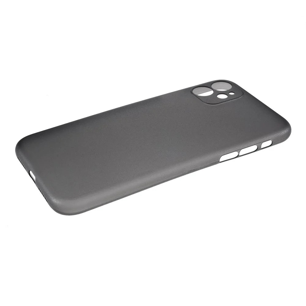 Ultra-thin Plastic Mobile Phone Case for iPhone 11 6.1-inch - Grey - 4