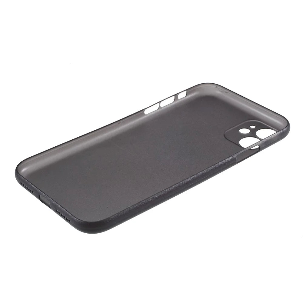 Ultra-thin Plastic Mobile Phone Case for iPhone 11 6.1-inch - Grey - 5