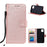 Imprint Flower Leather Wallet Phone Casing for iPhone 11 6.1 inch - Rose Gold - 1