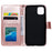 Imprint Flower Leather Wallet Phone Casing for iPhone 11 6.1 inch - Rose Gold - 3
