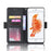 Leather Wallet Stand Phone Shell Cover with Multiple Card Slots Shell for iPhone 6/6s 4.7-inch - Black - 4