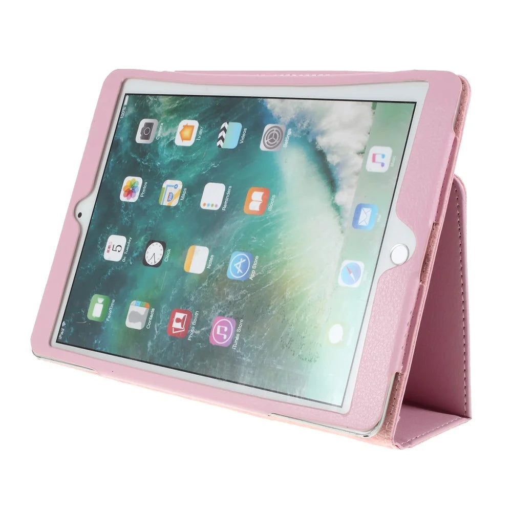 Leather Tablet Stand Cover Case for iPad 10.2 (2021)/(2020)/(2019) / Air 10.5" (2019) / Pro 10.5" (2017) - Pink - 5