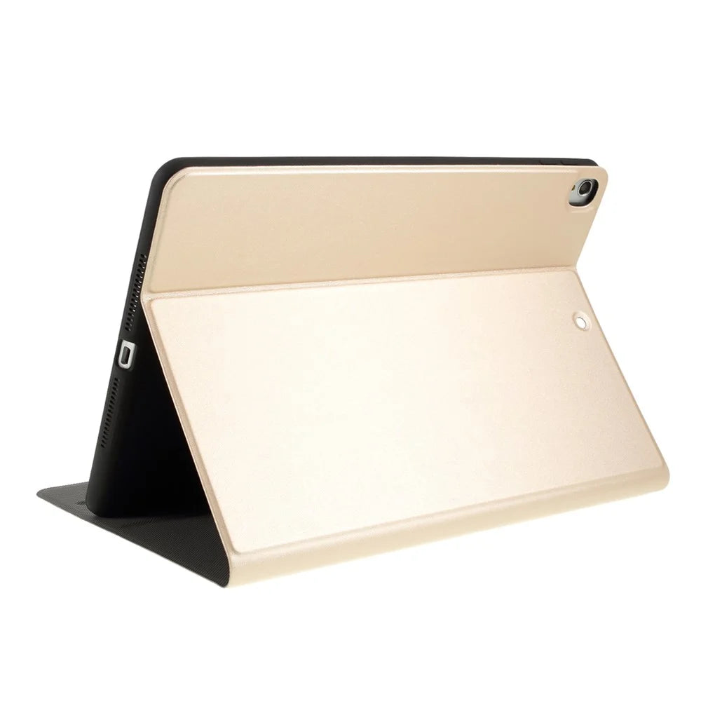 PU Leather Folio Protective Tablet Cover for iPad 10.2 (2021) / (2020) / (2019) / Air 10.5 inch (2019) / iPad Pro 10.5-inch (2017) - Gold - 5