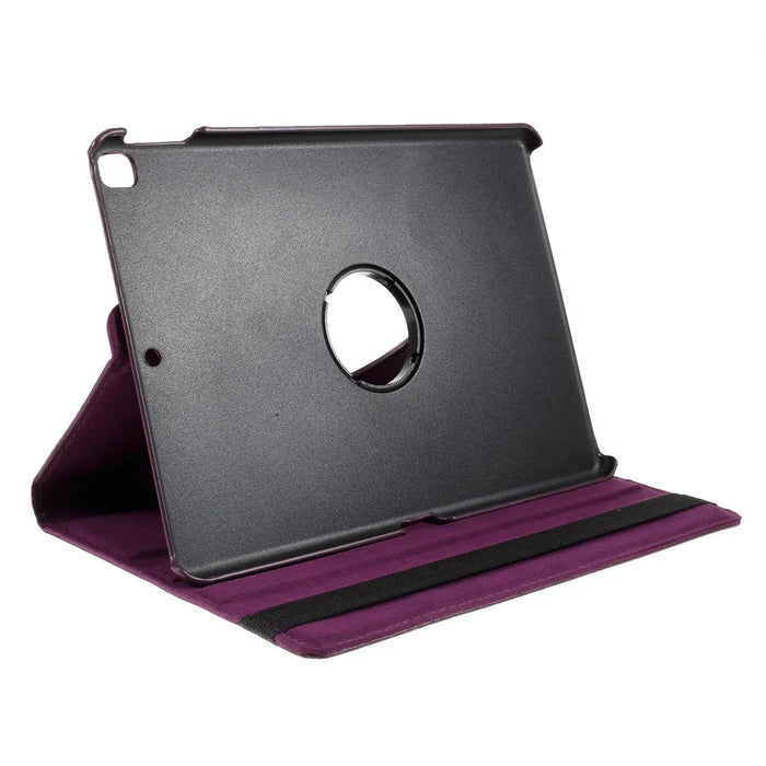 Leather Case for iPad 10.2 (2021) / (2020) / (2019) / Air 10.5 inch (2019) / Pro 10.5 inch (2017) Litchi Texture Rotating Stand Cover - Purple - 4