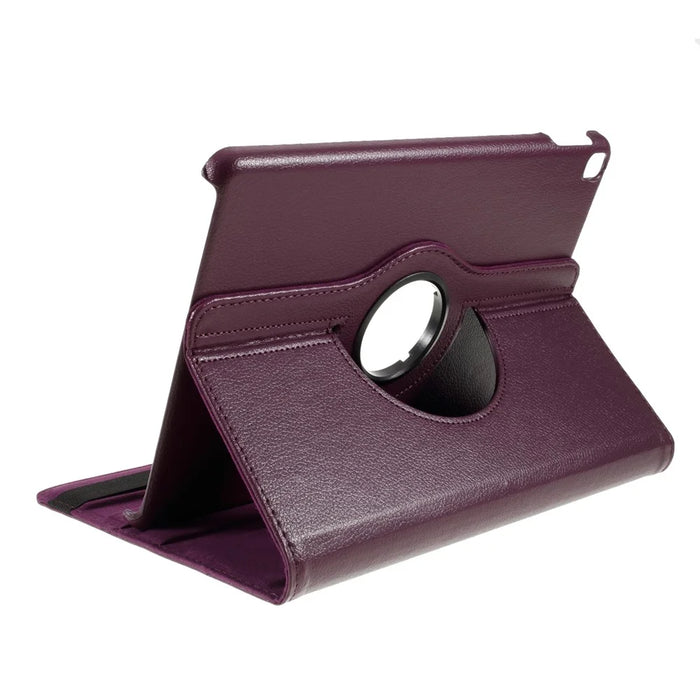 Leather Case for iPad 10.2 (2021) / (2020) / (2019) / Air 10.5 inch (2019) / Pro 10.5 inch (2017) Litchi Texture Rotating Stand Cover - Purple - 5