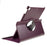 Leather Case for iPad 10.2 (2021) / (2020) / (2019) / Air 10.5 inch (2019) / Pro 10.5 inch (2017) Litchi Texture Rotating Stand Cover - Purple - 6