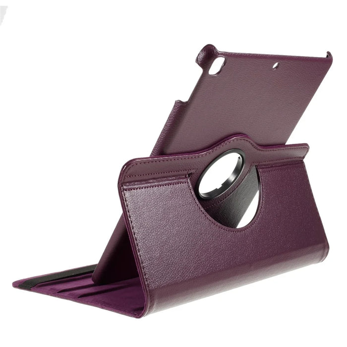 Leather Case for iPad 10.2 (2021) / (2020) / (2019) / Air 10.5 inch (2019) / Pro 10.5 inch (2017) Litchi Texture Rotating Stand Cover - Purple - 6