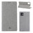 VILI DMX Cross Texture Stand Leather Card Holder Case for iPhone 11 6.1 inch - Grey - 1