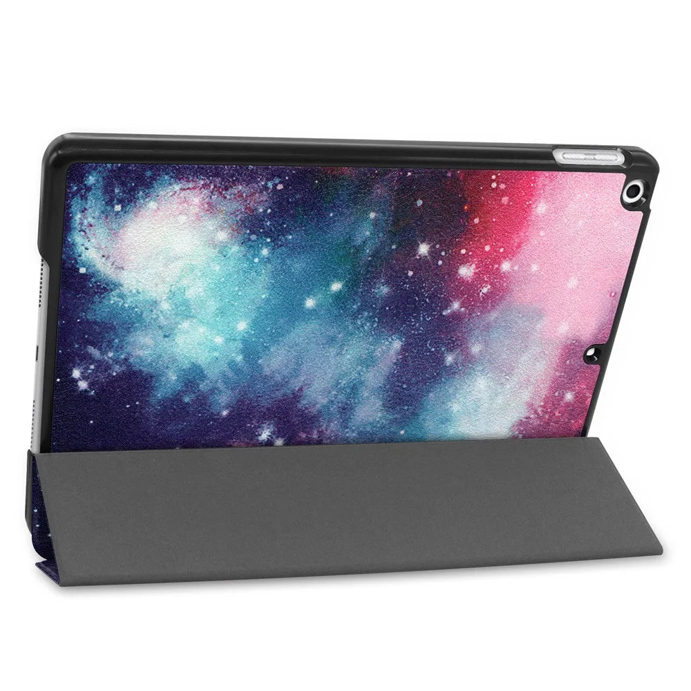 Fashionable Pattern Printing PU Leather Tri-fold Stand Tablet Case for iPad 10.2 (2021)/(2020)/(2019) - Starry Sky - 5