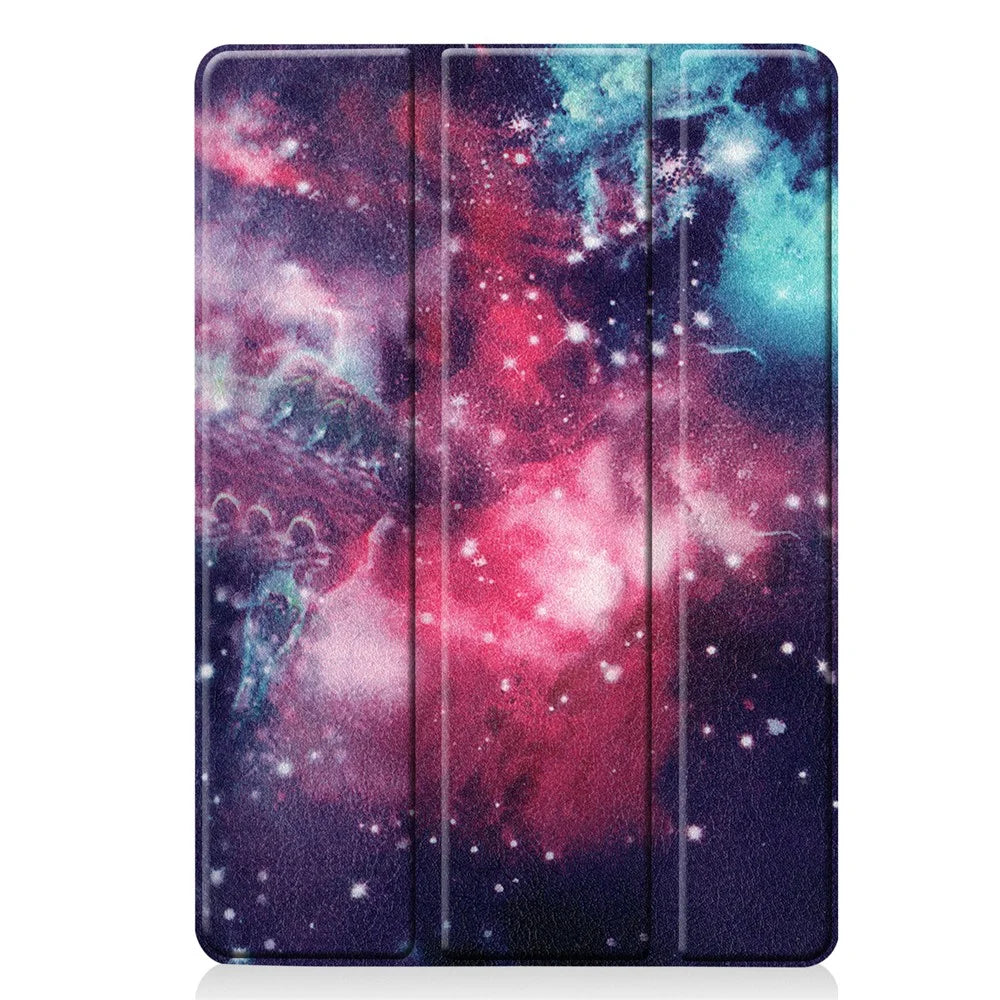 Fashionable Pattern Printing PU Leather Tri-fold Stand Tablet Case for iPad 10.2 (2021)/(2020)/(2019) - Starry Sky - 7