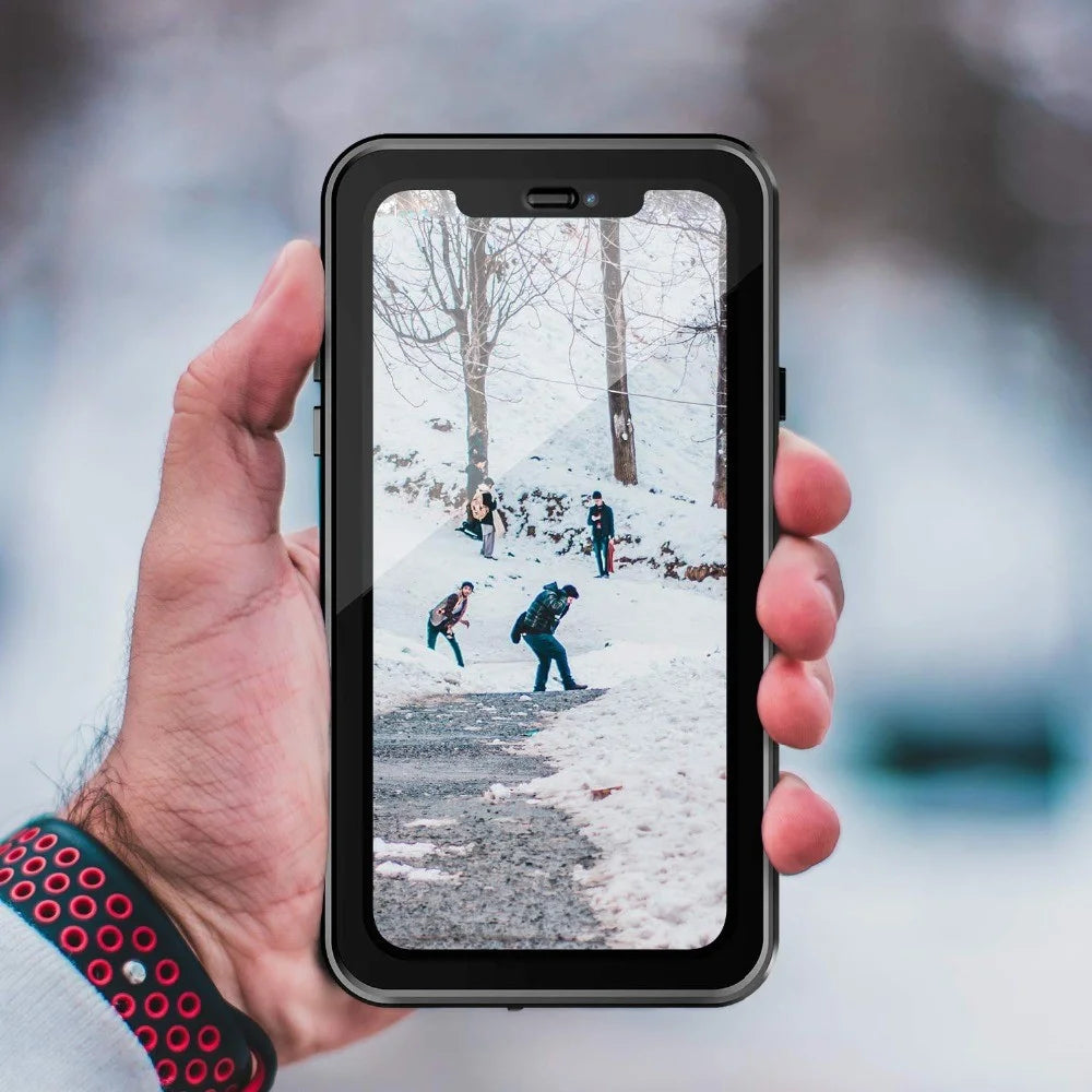 REDPEPPER Dot Series Dustproof Snowproof IP68 Waterproof Cover [Transparent Back] for iPhone 11 Pro Max 6.5 inch - White - 6