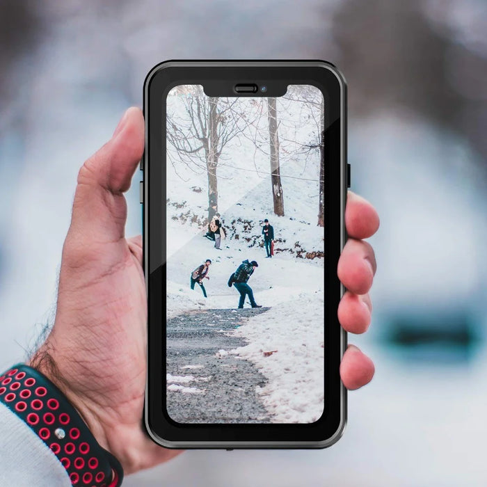 REDPEPPER Dot Series Dustproof Snowproof IP68 Waterproof Cover [Transparent Back] for iPhone 11 Pro Max 6.5 inch - White - 6