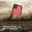 REDPEPPER Dot+ Series IP68 Waterproof Case Phone Covering Clear Back for iPhone 11 6.1 inch - All Black - 5
