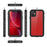REDPEPPER Dot+ Series IP68 Waterproof Case Phone Covering Clear Back for iPhone 11 6.1 inch - All Black - 6