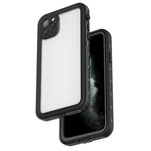 REDPEPPER Dot+ Series IP68 Waterproof Phone Covering [Transparent Back] for iPhone 11 Pro Max 6.5 inch - All Black - 1