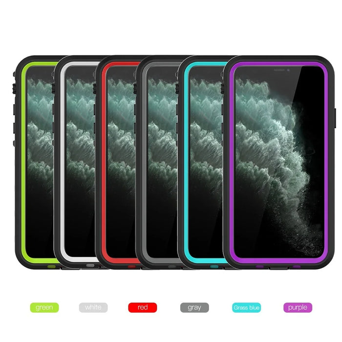 REDPEPPER Dot+ Series IP68 Waterproof Phone Covering [Transparent Back] for iPhone 11 Pro Max 6.5 inch - All Black - 3