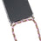 Drop-resistant TPU + Acrylic + Textile Strap Anti-fall Shell for iPhone 11 6.1-inch - Pink/Stripe - 2