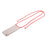 For iPhone 8/7/SE (2020)/SE (2022) TPU+Acrylic+Textile Strap Anti-fall Shell - Red - 1