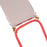 For iPhone 8/7/SE (2020)/SE (2022) TPU+Acrylic+Textile Strap Anti-fall Shell - Red - 2