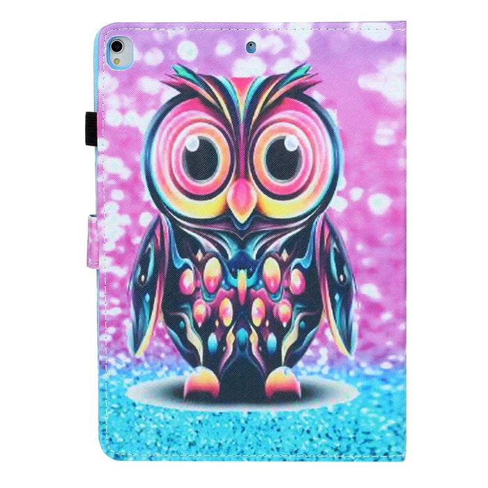Printing PU Leather Stylish Tablet Casing for iPad 10.2 (2021)/(2020)/(2019) - Owl - 3