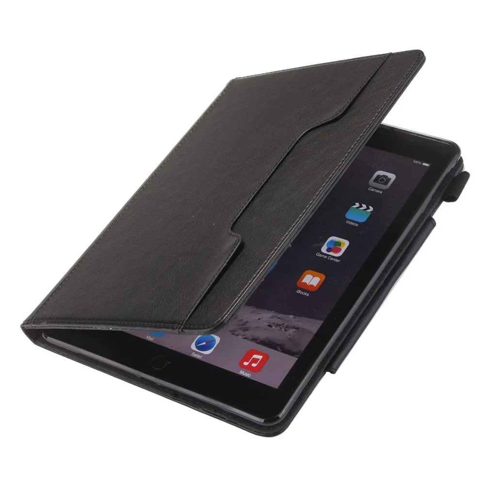 Metal Buckle Wallet Stand Leather Smart Cover with Pen Slot for iPad 10.2 (2021)/(2020)/(2019) - Black - 5