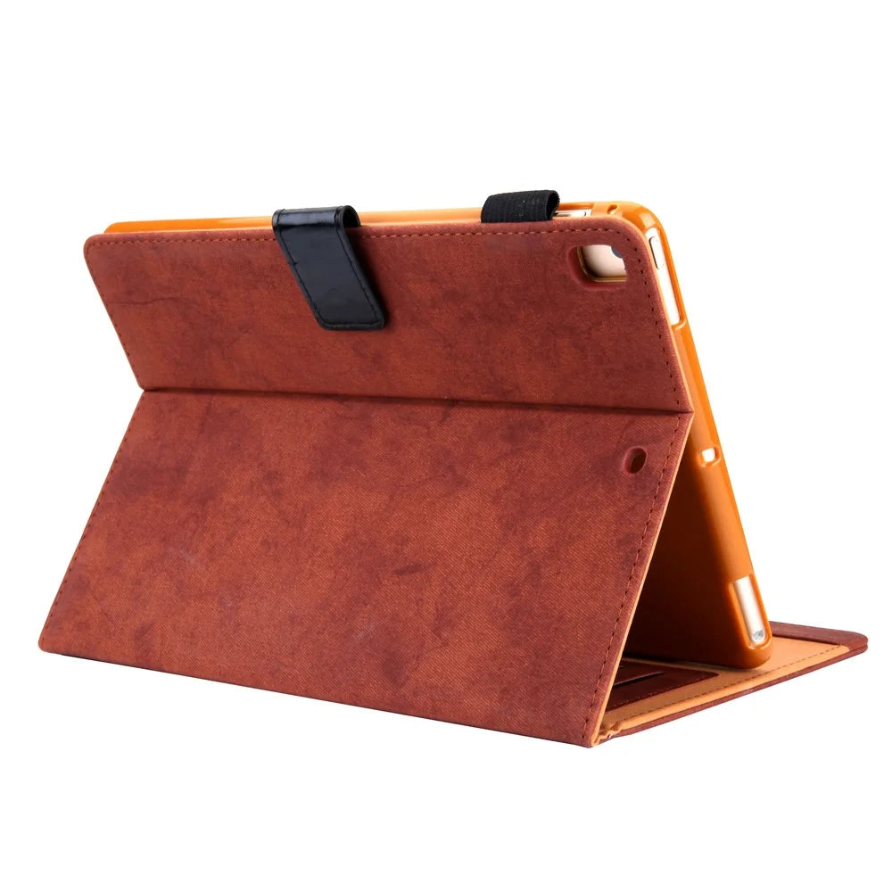 PU Leather Tablet Case with Card Slots for Apple iPad 10.2 (2021)/(2020)/(2019)/Pro 10.5-inch (2017)/Air 10.5 inch (2019) - Brown - 6