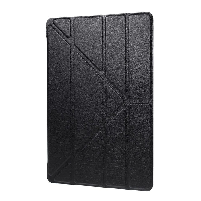 Silk Style Smart Origami Stand Leather Tablet Cover for iPad 10.2 (2021)/(2020)/(2019) - Black - 2