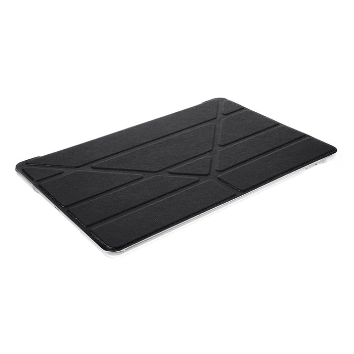 Silk Style Smart Origami Stand Leather Tablet Cover for iPad 10.2 (2021)/(2020)/(2019) - Black - 5