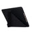 For iPad 10.2 (2021)/(2020)/(2019) Protective Cover Folding Deformed Silicone + PU Leather Stand Tablet Case - Black - 6