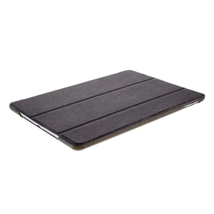 Slim Case for iPad 10.2 (2021)/(2020)/(2019) PU Leather Shockproof Tablet Cover Tri-fold Stand Protector with Silk Texture Auto Sleep/Wake Function - Black - 5