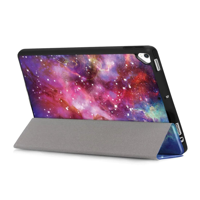 Patterned Printing Leather Tri-fold Stand Smart Tablet Casing with Pen Slot for Apple iPad 10.2 (2021)/(2020)/(2019) - Multiple Colors - 5