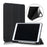 Tri-fold Stand Smart Tablet Case with Stylus Pen Slot for iPad 10.2 (2021)/(2020)/(2019) - Black - 1