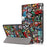 Pattern Printing PU Leather Smart Auto-Wake/Sleep Tri-fold Stand Tablet Shell for iPad 10.2 (2021)/(2020)/(2019) - Cartoon Graffiti - 1