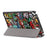 Pattern Printing PU Leather Smart Auto-Wake/Sleep Tri-fold Stand Tablet Shell for iPad 10.2 (2021)/(2020)/(2019) - Cartoon Graffiti - 4