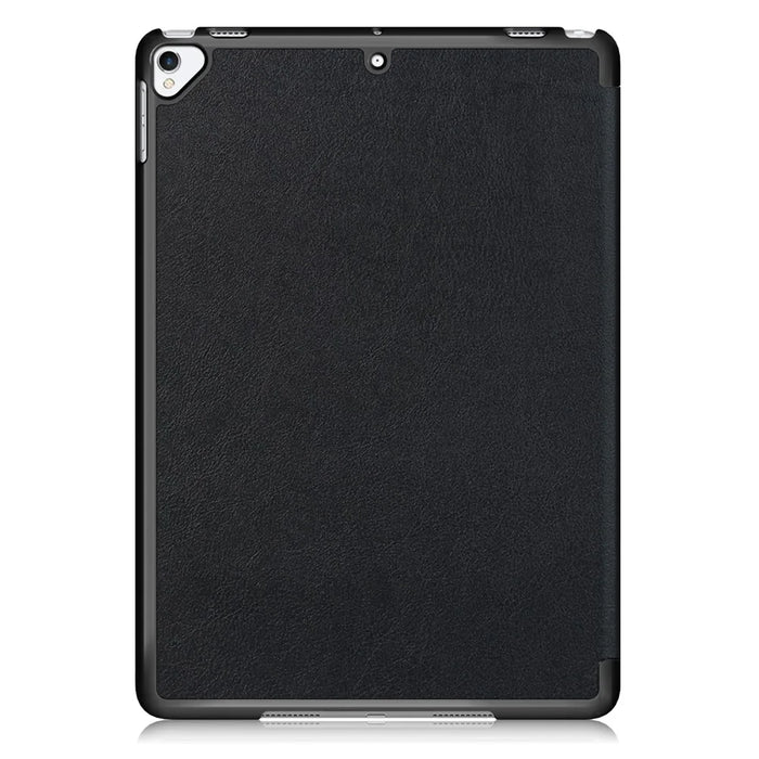 For iPad 10.2 (2021)/(2020)/(2019) Tri-fold Stand Leather Protective Tablet Cover Case - Black - 3