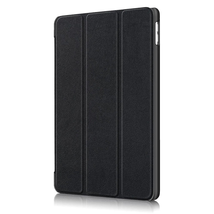 For iPad 10.2 (2021)/(2020)/(2019) Tri-fold Stand Leather Protective Tablet Cover Case - Black - 4