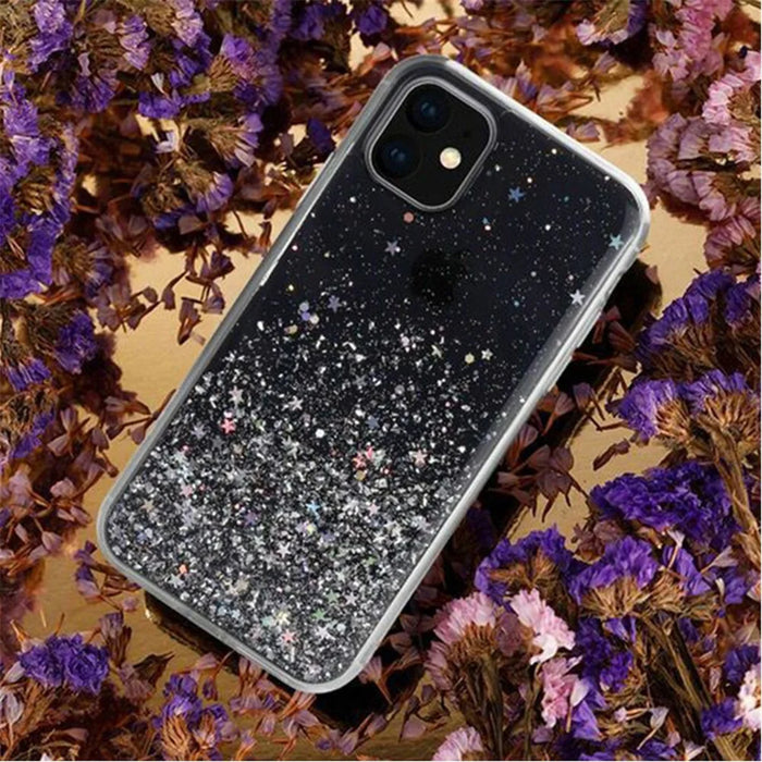 Glitter Sequins Inlaid Style TPU Phone Casing for iPhone 11 Pro 5.8-inch - Black - 2