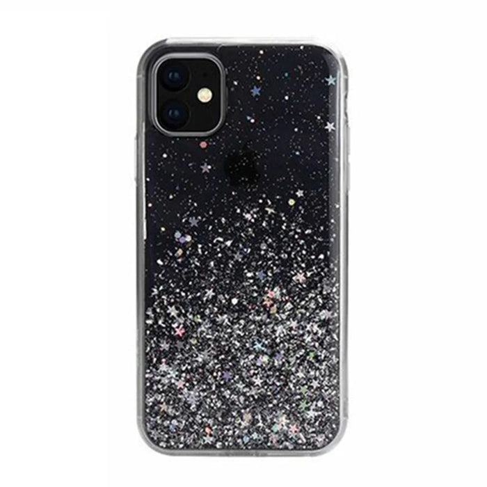 Glitter Sequins Inlaid Style TPU Phone Casing for iPhone 11 Pro 5.8-inch - Black - 3