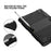 Hard PC + Silicone Kickstand Tablet Case Shockproof Cover Combo Shell for iPad 10.2 (2021)/(2020)/(2019) with Pen Holder - All Black - 6