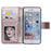 Imprint Flower Leather Wallet Case for iPhone 6s/6 4.7-inch - Rose Gold - 4