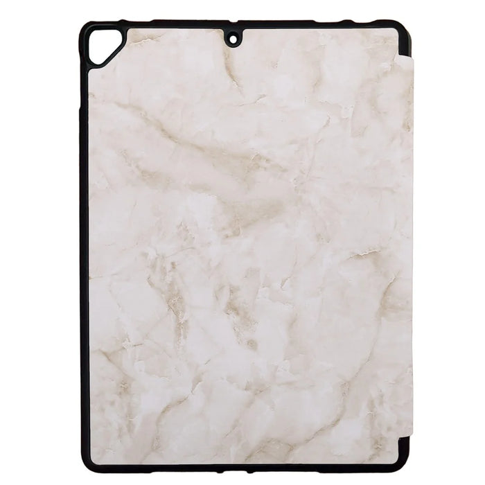 Marble Texture Tri-fold Leather Tablet Cover with Pen Slot for iPad 10.2 (2021)/(2020)/(2019) - Light Grey - 2
