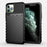 Thunder Series Twill Texture Soft TPU Back Shell for iPhone 11 Pro 5.8 inch - Black - 1