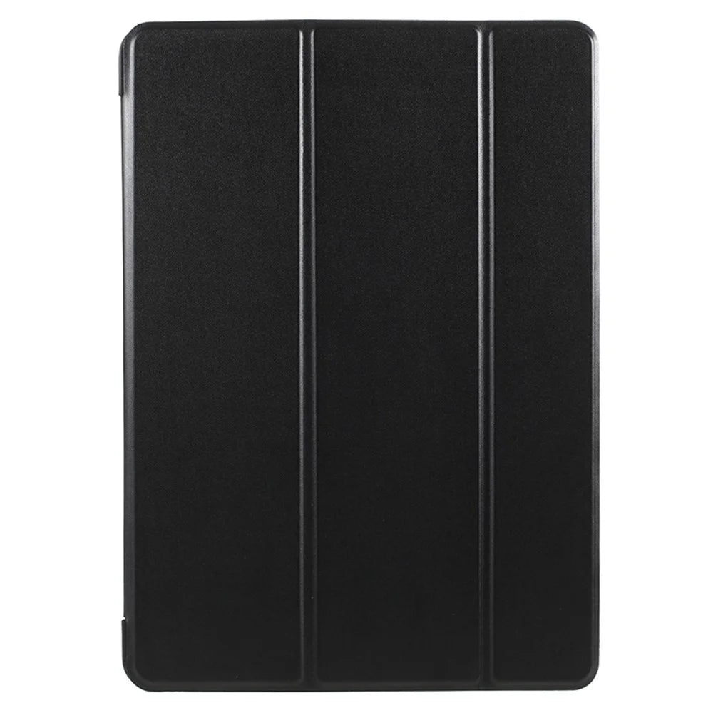 Tri-fold Leather Stand Tablet Case Cover Shell Heat-Dissipate Honeycomb Inner for iPad 10.2 (2021)/(2020)/(2019) - Black - 2