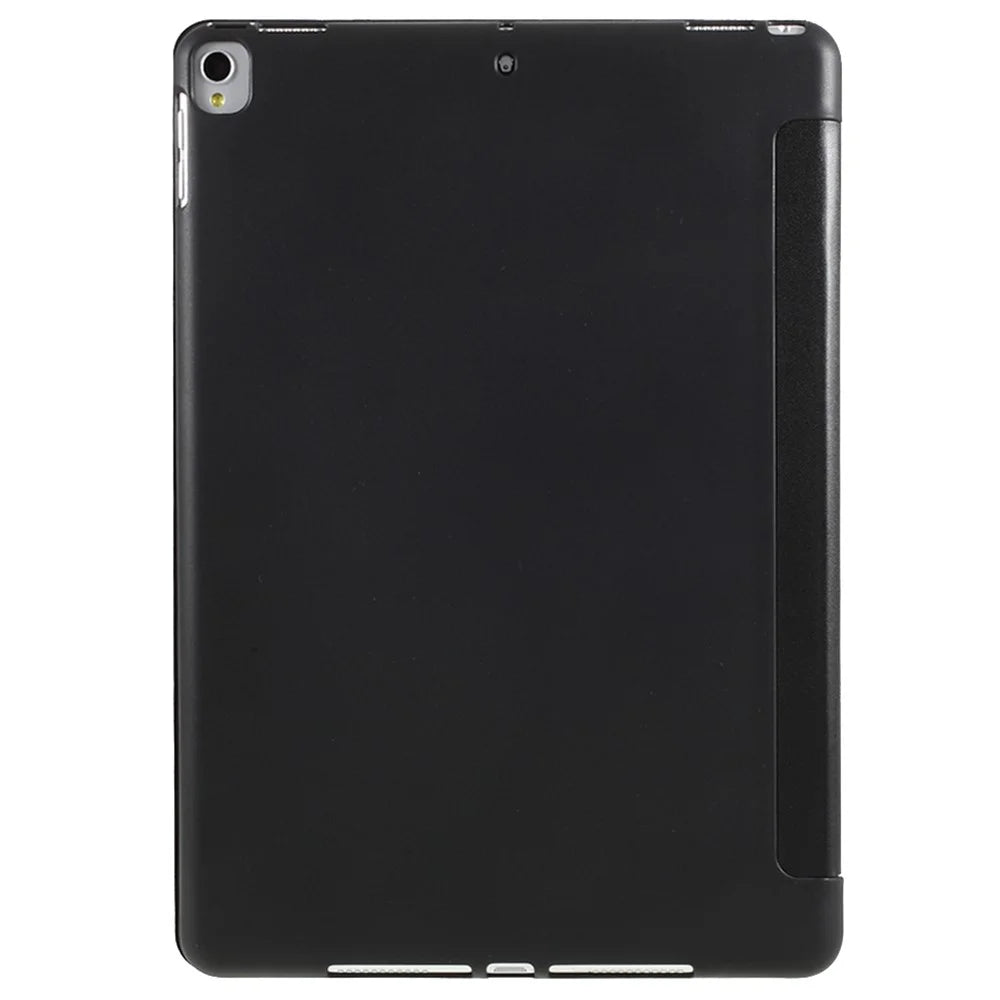 Tri-fold Leather Stand Tablet Case Cover Shell Heat-Dissipate Honeycomb Inner for iPad 10.2 (2021)/(2020)/(2019) - Black - 3