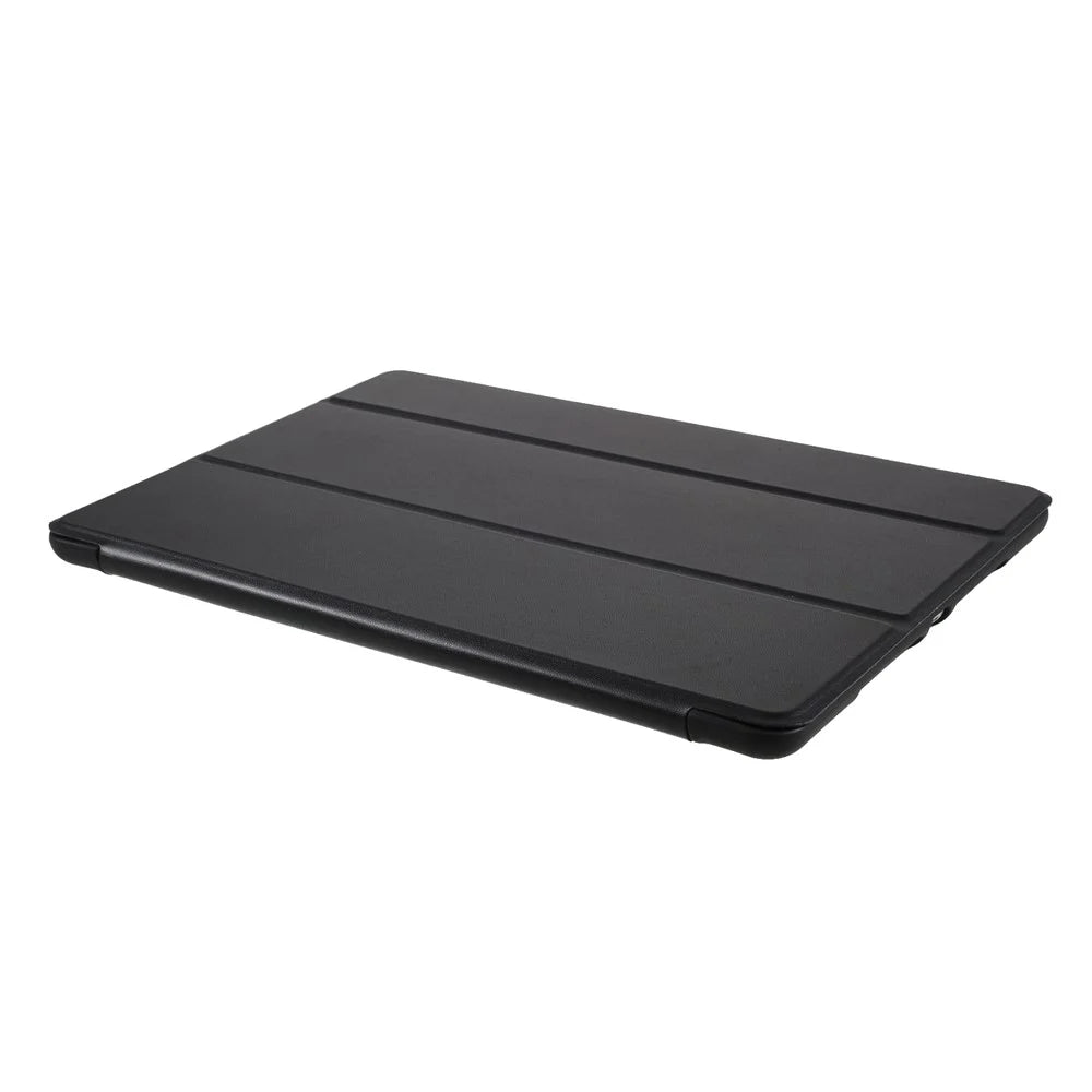 Tri-fold Leather Stand Tablet Case Cover Shell Heat-Dissipate Honeycomb Inner for iPad 10.2 (2021)/(2020)/(2019) - Black - 4